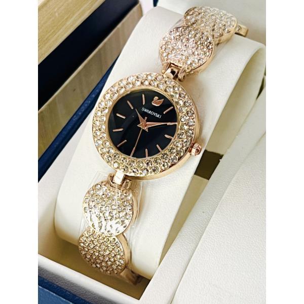 Women's Quartz Round Analogue Watch with Chain Strap - 1 Pc