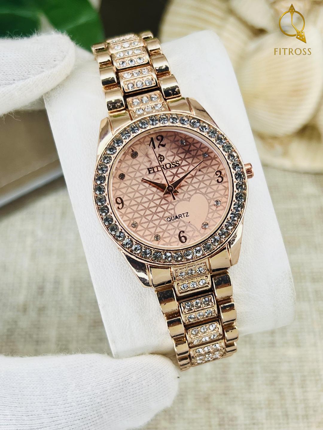 Stylish Women's Quartz Chain Strap Watch - 1 Pc, Water Resistant