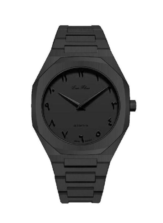 Men's Black Quartz Analogue Watch