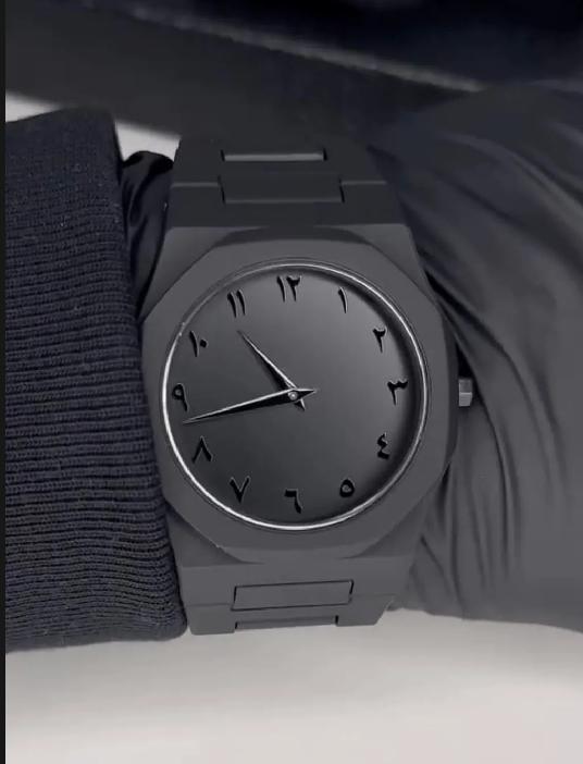 Men's Black Quartz Analogue Watch
