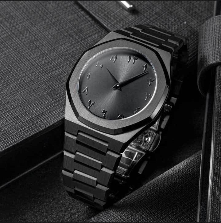 Men's Black Quartz Analogue Watch
